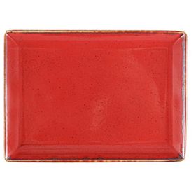 Porland Seasons Kırmızı 21x28 cm 6 Adet Kahvaltı Tabağı