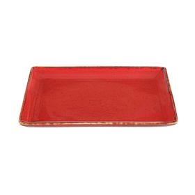 Porland Seasons Kırmızı 21x28 cm Kahvaltı Tabağı