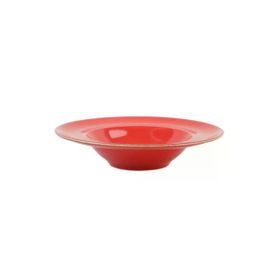 Porland Seasons Kırmızı 26 cm Porselen Çukur Tabak