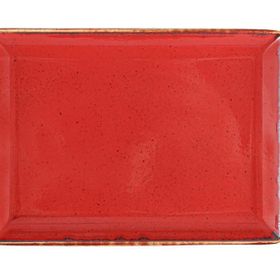 Porland Seasons Kırmızı 26x35 cm 2 Adet Kahvaltı Tabağı