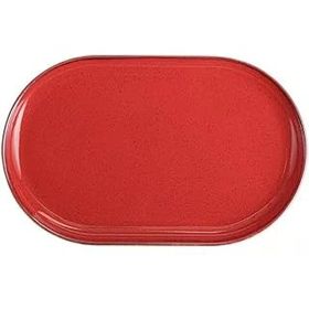 Porland Seasons Kırmızı 32 cm Porselen Kayık Tabak