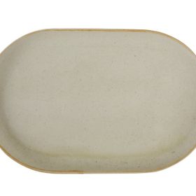 Porland Seasons Kırmızı 32 cm Porselen Kayık Tabak