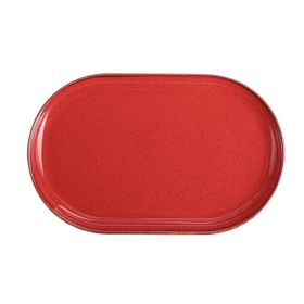 Porland Seasons Kırmızı 32 cm Porselen Kayık Tabak