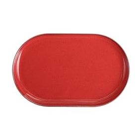 Porland Seasons Kırmızı 32 cm Porselen Kayık Tabak