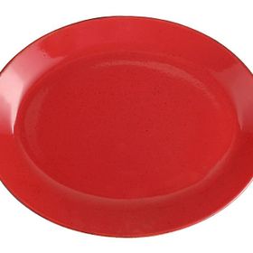 Porland Seasons Kırmızı 36 CM Kayık Tabak