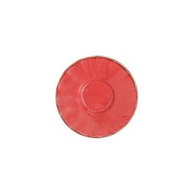 Porland Seasons Kırmızı Ergonomik 11 cm 6 Adet Çay Tabağı