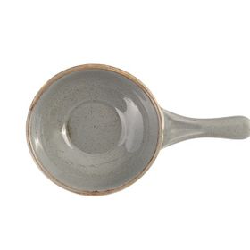Porland Seasons Koyu Gri 14 cm Saplı Sunum Kasesi