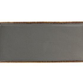 Porland Seasons Koyu Gri 16x35 cm Baton Pasta Tabağı