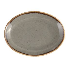 Porland Seasons Koyu Gri 24 cm Kayık Tabak