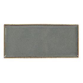 Porland Seasons Koyu Gri 35x16 cm Baton Pasta Tabağı