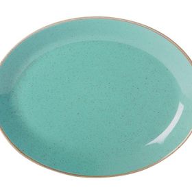 Porland Seasons Porselen Kayık Tabak yeşil