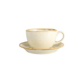 Porland Seasons Sarı 370 cc Tabaklı Çay Fincanı