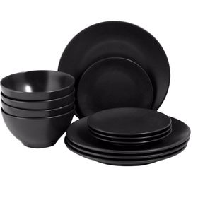 Porland Seasons Siyah 12 Parça 4 Kişilik Yemek Takımı