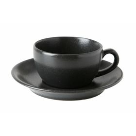 Porland Seasons Siyah Tabaklı 207 cc Çay Fincanı