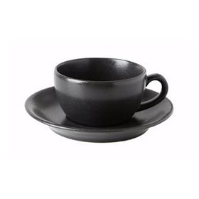 Porland Seasons Siyah Tabaklı 207 cc Çay Fincanı