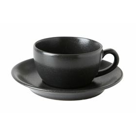 Porland Seasons Siyah Tabaklı 207 cc Çay Fincanı