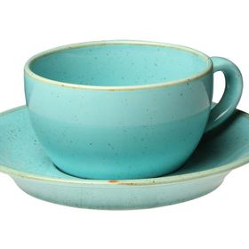 Porland Seasons Turkuaz 250 cc Tabaklı Çay Fincanı