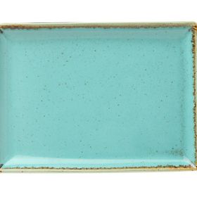 Porland Seasons Turkuaz 27x21 cm Porselen Kahvaltı Tabağı