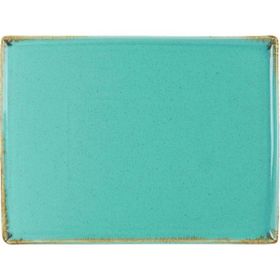 Porland Seasons Turkuaz 27x21 cm Porselen Kahvaltı Tabağı