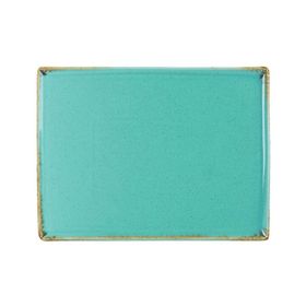 Porland Seasons Turkuaz 27x21 cm Porselen Kahvaltı Tabağı