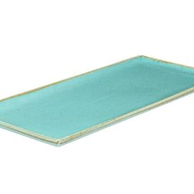 Porland Seasons Turkuaz 35x16 cm Porselen Baton Pasta Tabağı