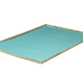 Porland Seasons Turkuaz 35x26 cm Porselen Kahvaltı Tabağı
