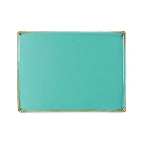 Porland Seasons Turkuaz 35x26 cm Porselen Kahvaltı Tabağı