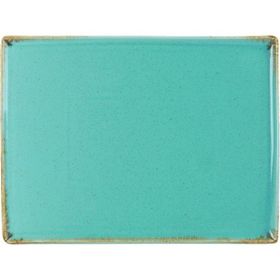 Porland Seasons Turkuaz 35x26 cm Porselen Kahvaltı Tabağı