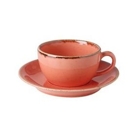 Porland Seasons Turuncu Tabaklı 207 cc Çay Fincanı