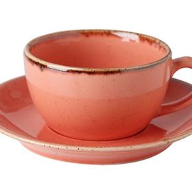Porland Seasons Turuncu Tabaklı 207 cc Çay Fincanı