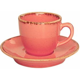 Porland Seasons Turuncu Tabaklı 80 cc Kahve Fincanı