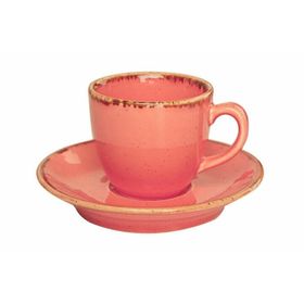 Porland Seasons Turuncu Tabaklı 80 cc Kahve Fincanı