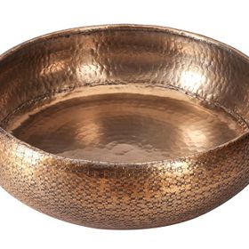 Porland Sia Altın 40 cm Dekoratif Derin Kase