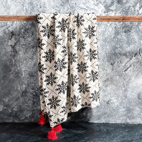 Porland Snowflake 125x150 cm Koltuk Şalı