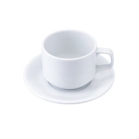 Porland Soley Beyaz Tabaklı 250 cc 6 Adet Çay Fincanı