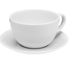 Porland Soley Beyaz Tabaklı 355 cc Çay Fincanı