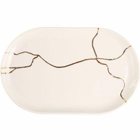 Porland Spirits Altın Yaldız 32 cm Kayık Tabak