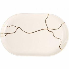 Porland Spirits Altın Yaldız 32 cm Kayık Tabak