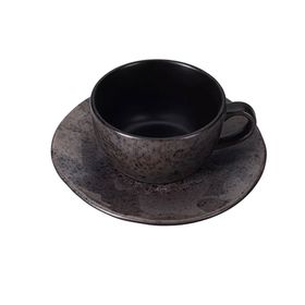 Porland Stoneware Ironstone 250 cc Tabaklı Çay Fincanı