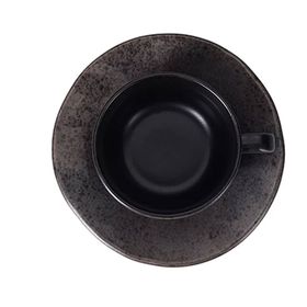 Porland Stoneware Ironstone 250 cc Tabaklı Çay Fincanı