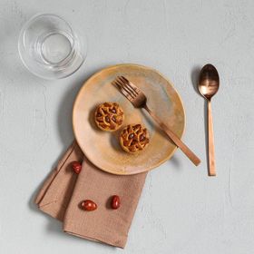 Porland Stoneware Savanna 17 cm 4 Adet Düz Tabak