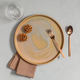Porland Stoneware Savanna 22 cm 4 Adet Düz Tabak