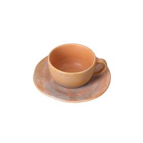 Porland Stoneware Savanna 250 cc Tabaklı Çay Fincanı