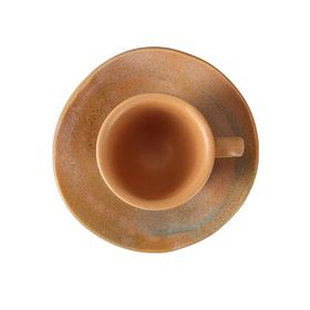 Porland Stoneware Savanna 75 cc Tabaklı Kahve Fincanı