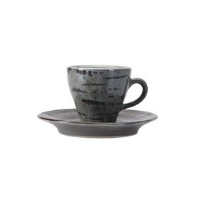 Porland Stoneware Vintage 75 cc Tabaklı Kahve Fincanı