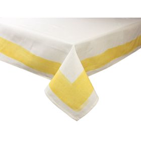 Porland Stripe Yellow Pamuk 140x250 cm Masa Örtüsü
