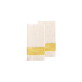 Porland Stripe Yellow Pamuk 2'li 40x40 cm Peçete
