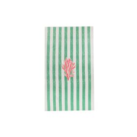 Porland Summer Coral 90x150 cm Yeşil Plaj Havlusu