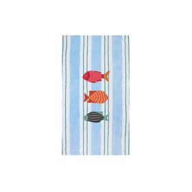 Porland Summer Fish 90x150 cm Mavi Plaj Havlusu