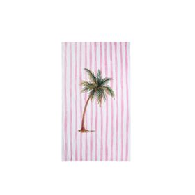 Porland Summer Palm 90x150 cm Pembe Plaj Havlusu